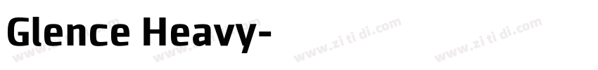 Glence Heavy字体转换